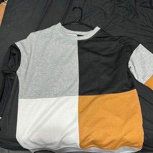 L crewneck neutral colored sweater